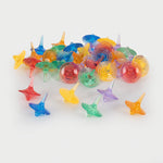 Translucent colour spinners - set of 6