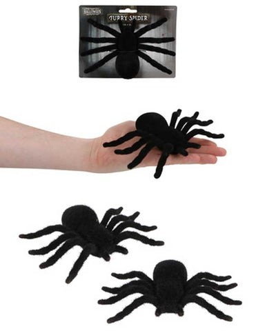 Furry black spider