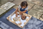 Wooden mirror tray