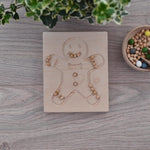 Gingerbread man sensory board
