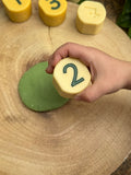 Number stamping stones