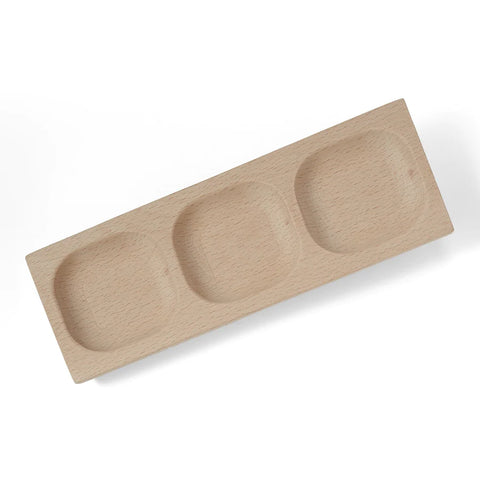 Wooden sorting tray with 3 frames