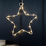 Metal star LED light - 14cm
