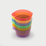 Translucent colour pouring bowls pack of 6