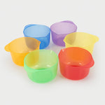 Translucent colour pouring bowls pack of 6