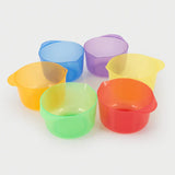 Translucent colour pouring bowls pack of 6
