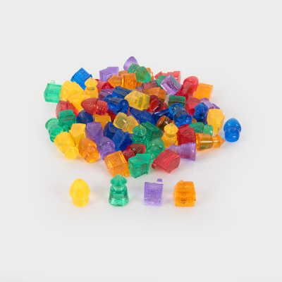 Translucent colour homes pack of 72