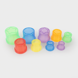Translucent colour stacking cups