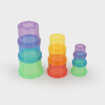Translucent colour stacking cups