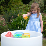 Translucent colour stacking cups