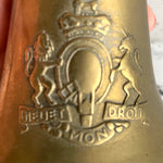 Brass table bell Dieut Mon Droit (preloved)