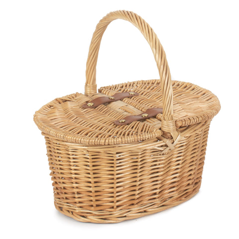 Child's oval lidded hamper basket