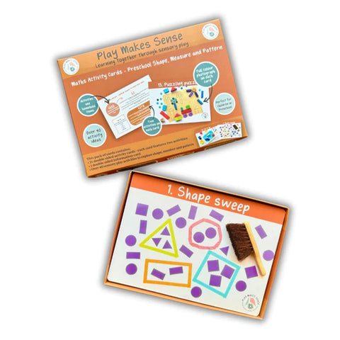 Maths activity cards - preschool shape, measure and pattern