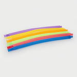 Rainbow flexi-tubes pack of 6