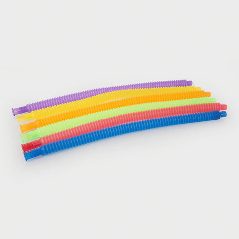 Rainbow flexi-tubes pack of 6