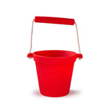 Cherry red silicone toy bucket & eco spade