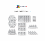 Connetix - 34 piece clear starter pack
