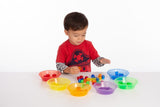 Translucent sorting bowls