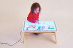 A2 colour changing light panel and table set
