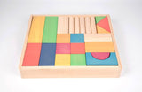 Rainbow wooden jumbo block set