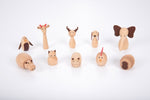 Wooden animal friends - pack 10