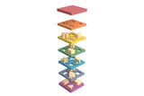 Rainbow wooden shape stacker