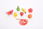 Wooden lacing fruit - pack of 8