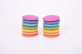 Rainbow wooden discs (set 7)
