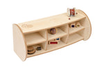 Mini shelf unit with dividers (maple)