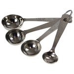 Round stainless steel measuring spoons