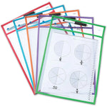 Write and wipe pockets - set of 5