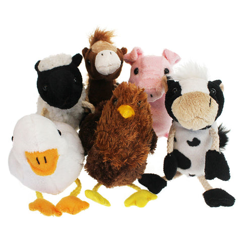 Finger puppets - farm animals - set of 6