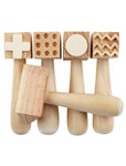 Wooden pattern hammers
