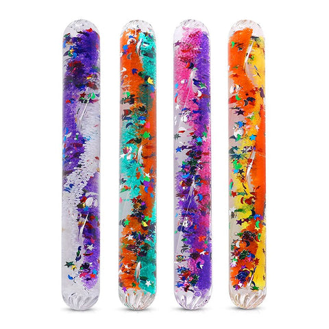 Pack of 4 small glitter tubes