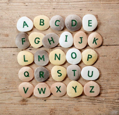 Alphabet pebbles - uppercase