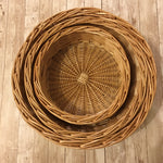Set of 3 willow baskets