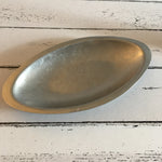 Small oval stainless steel tray - number 38 (preloved)