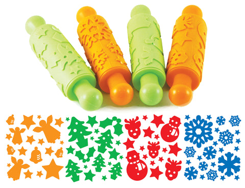 Christmas rubber rolling pins
