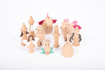Wooden enchanted figures - pack 10