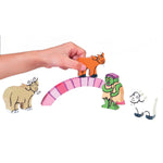 The Three Billy Goats Gruff wooden characters set