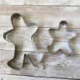 Pair of gingerbread man cookie cutters