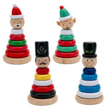 Christmas wooden stacking ring toys - 4 to choose from